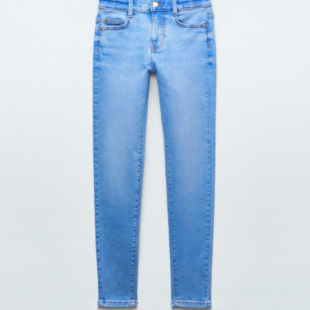 Zara Mid Rise Skinny Jean Sz 6